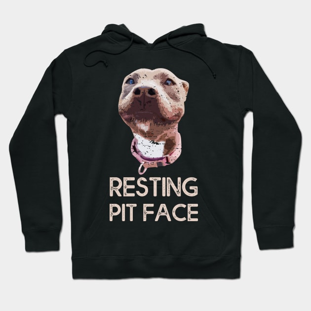 Funny Dog Resting Pit Face Retro Hoodie by MasliankaStepan